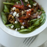 Spinach Salad with Warm Bacon Vinaigrette