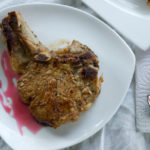 Pork chop with raspberry jalapeno glaze Pork chop with raspberry jalapeno glaze