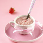 Rose and coconut rice pudding