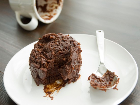 Individual Fudgy Brownie Microwave Cake
