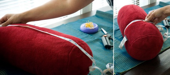 Measure your neckroll pillow for the cover.