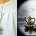 Dollhouse tea set necklace Dollhouse tea set necklace