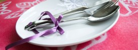 Set your pretty holiday table with these easy snowflake placemats.