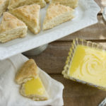 Lemon curd and scones