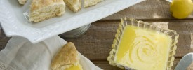 Lemon curd and scones