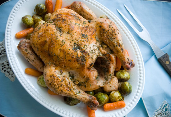 Roasting a chicken is so easy!