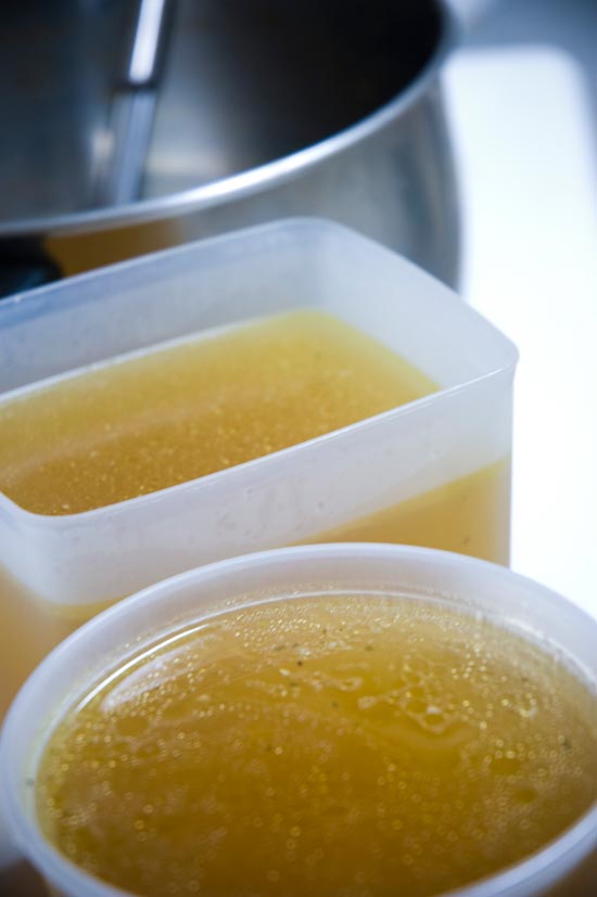 There are plenty of ways to store chicken stock.