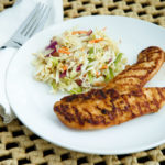 Spicy Chicken Tenders and Asian Slaw