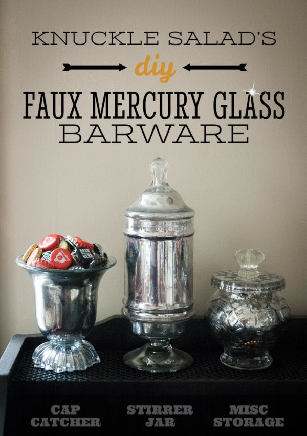 DIY Mercury Glass Barware