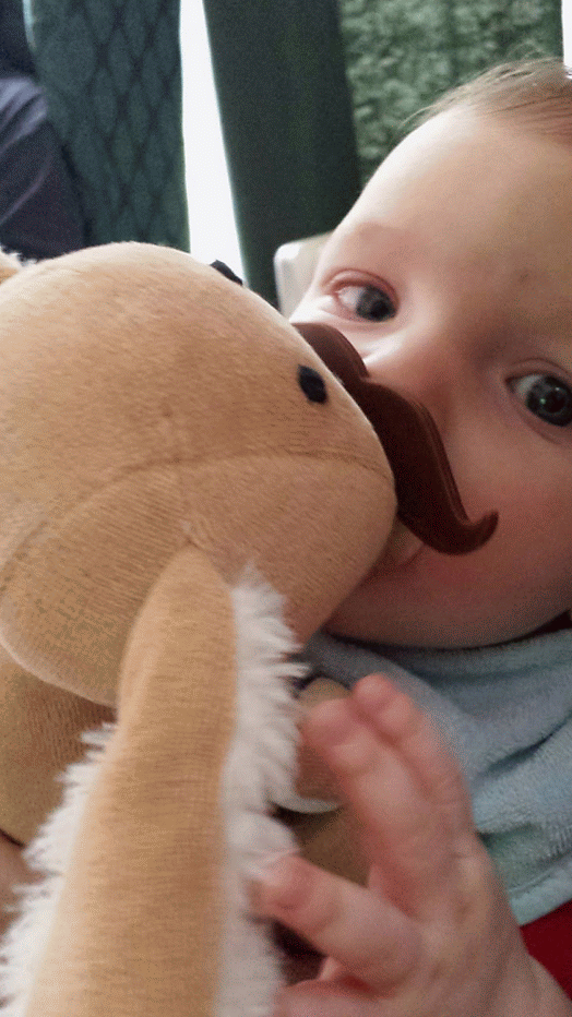 This DIY pacifier bunny snuggles while it soothes