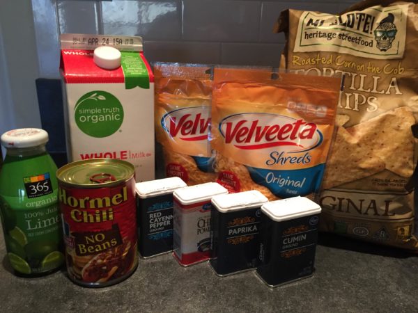 Anthony's Chili's copycat skillet queso ingredients
