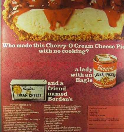Cherry-O Cream Cheese Pie,1966